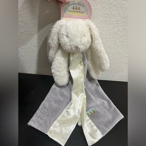 NEW Bunnies By The Bay Best Friends Indeed Buddy Blanket Lovey Grey Plush Toy